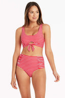 Chamarel High Waist Gathered Side Pant