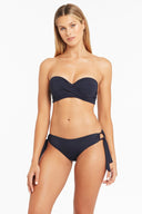Eco Essentials Twist Front Bandeau Bikini Top