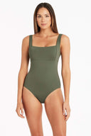 Eco Essentials Square Neck One Piece
